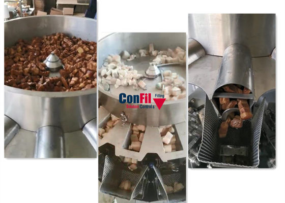 Weigher Multihead веся машины Multihead для Braised свинины Marinated машина завалки еды с фидером винта