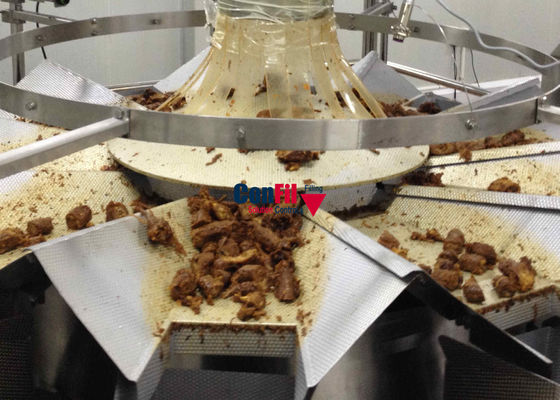 Weigher Multihead веся машины Multihead 3 литров для Braised Diced птицы Marinated еда гигиеническое Deisgn