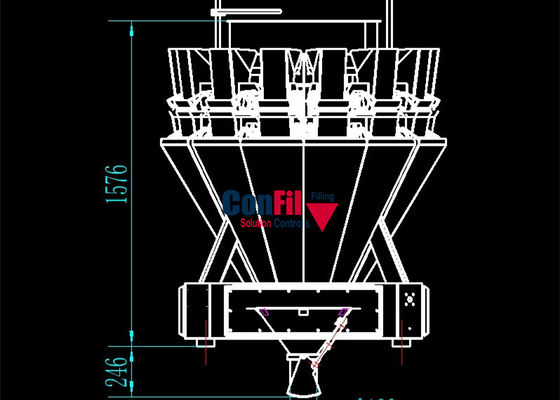Weigher Weigher 14 700kg винт автоматического Multihead главного однослойный 3 литра
