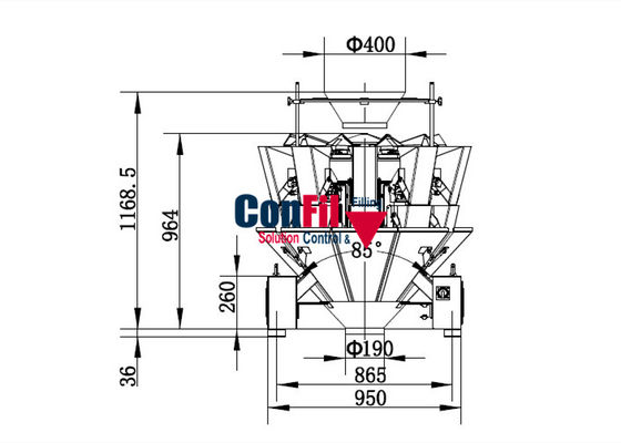 голова Weigher 10 400kg 500gram автоматическая Multihead