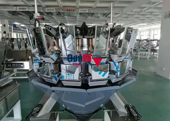 нержавеющая сталь хоппера щитка главного автоматического Multihead Weigher 2000gram 14 двойная