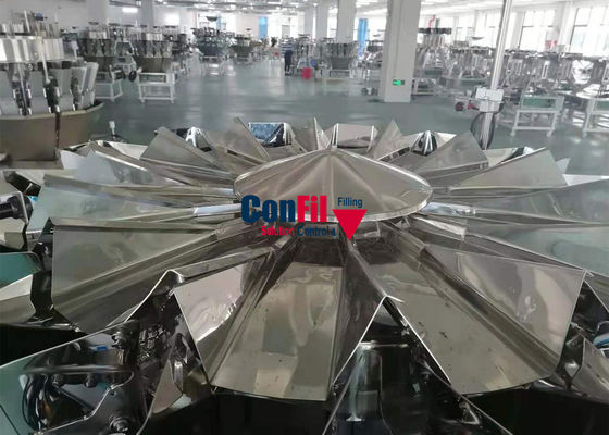 нержавеющая сталь хоппера щитка главного автоматического Multihead Weigher 2000gram 14 двойная