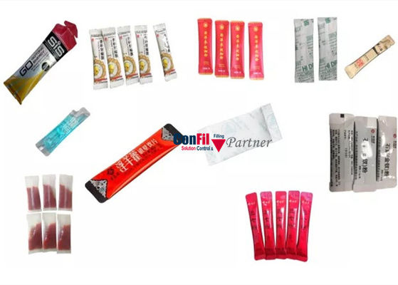 Вертикальные майны машины упаковки 4 Stickpack для жидкости порошка зернистой