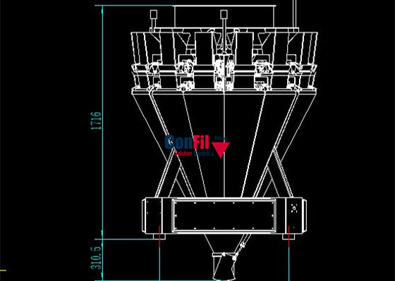 Weigher Multihead веся машины Multihead для творогов творога и сыра делает машину водостойким завалки