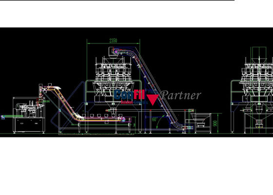 Weigher Multihead веся машины Multihead для считать мешки или сухую разрядку избыточного веса еды