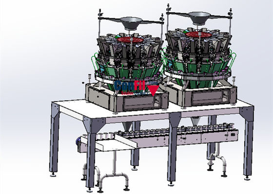 Marinated машина упаковки Weigher 14 главная Multihead для заполнять или свежих продуктов липких
