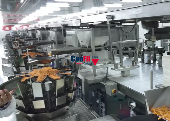 Машина упаковки еды закуски 200 граммов липкая с завалкой Weigher Multihead