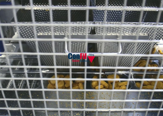 Машина упаковки Weigher Multihead для системы упаковки панированого цыпленка с упаковкой ROMA Thermoforming