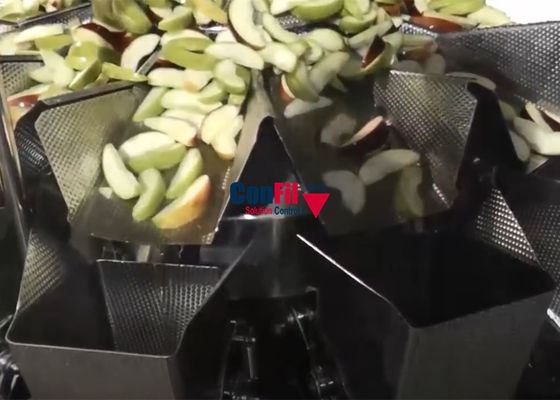 Машина упаковки Weigher Multihead для Яблока отрезает систему упаковки VFFS плода