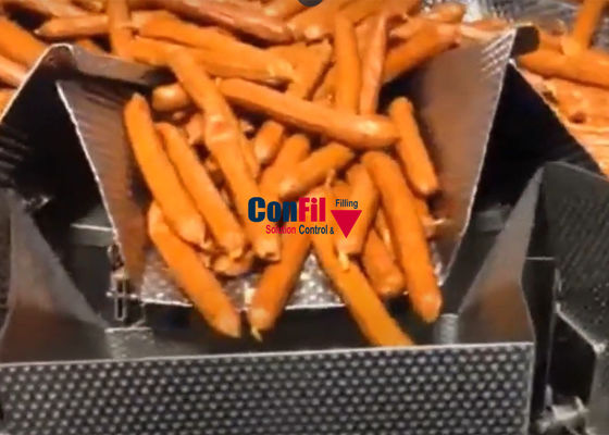 Машина упаковки Weigher Multihead для системы упаковки сосиски с КАРТОЙ Traysealer