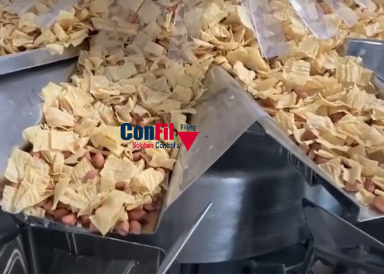 Машина упаковки Weigher Multihead для прессованной системы упаковки закуски мозоли Sanck высокоскоростной