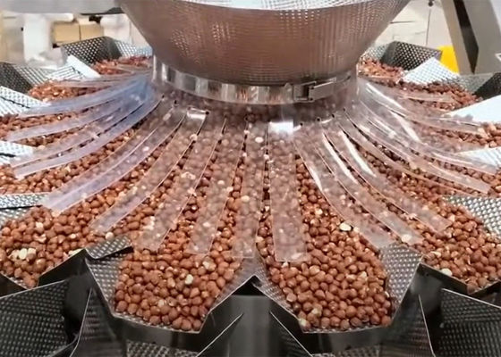 Weigher Multihead веся машины Multihead для чокнутых миндалин зажарил в духовке чокнутую заполняя машину водоустойчивую